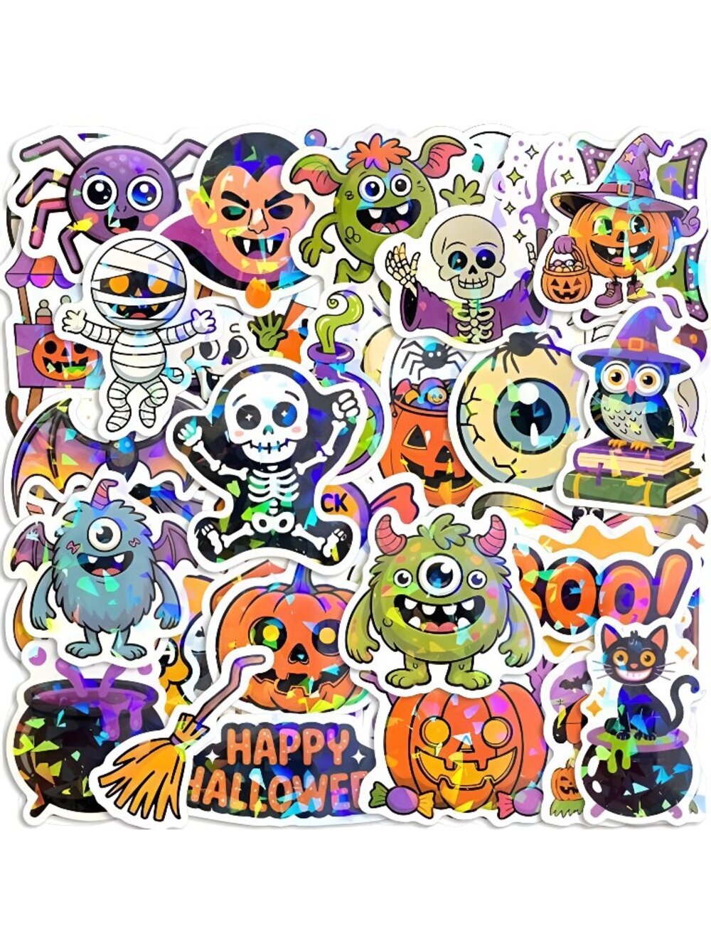 Halloween Stickers for Kids – 100PCS No-Repeat Child-Friendly Designs